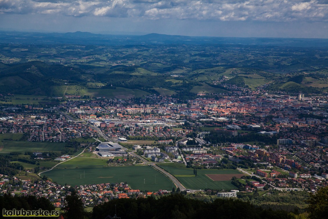 Pogled na Maribor sa Pohorja