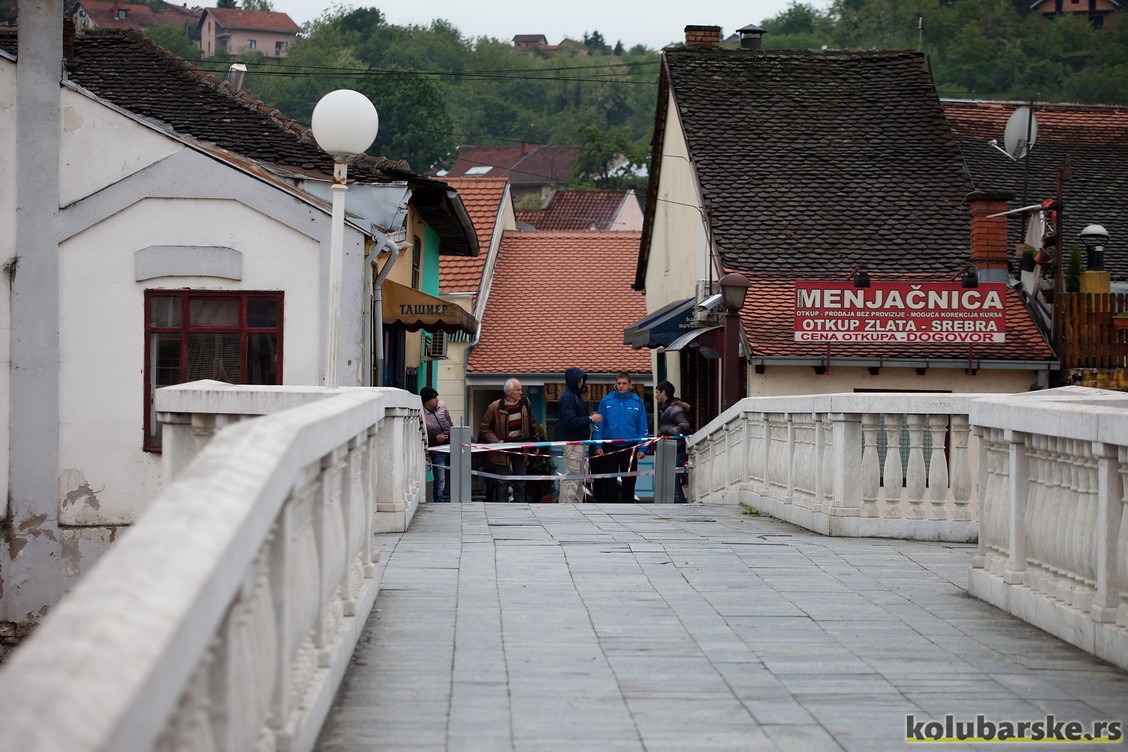 Mermerni most zatvoren za pešake, 16. maj