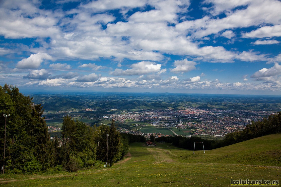 Pogled na Maribor sa Pohorja