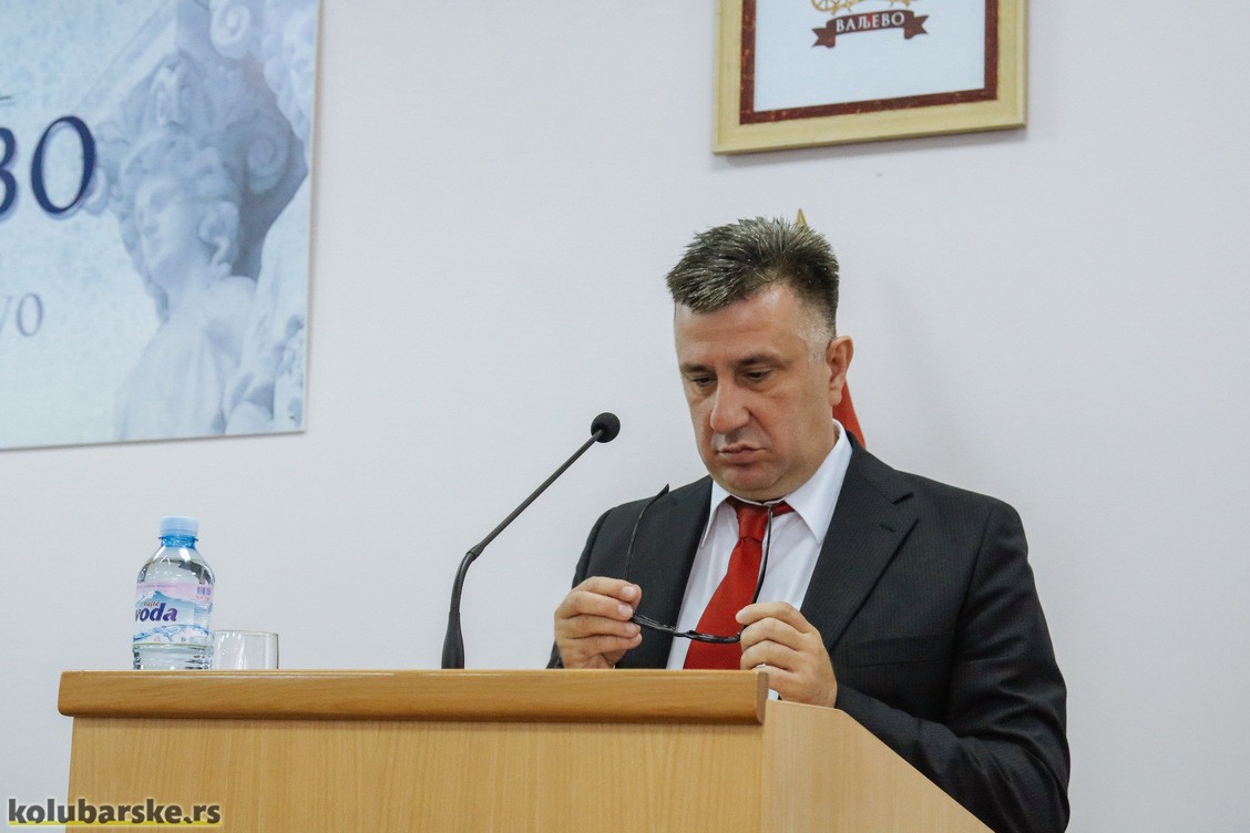 Obraćanje kandidata za gradonačelnika Slobodana Gvozdenovića