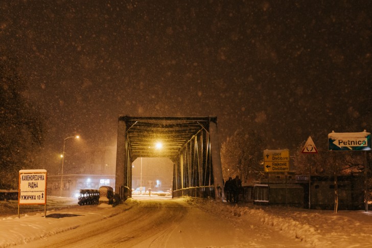 Most na Gradcu, 10. januar oko 23h