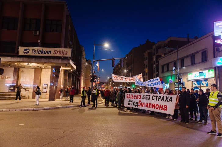 Protesti Valjevo bez straha - #1 od 5 miliona