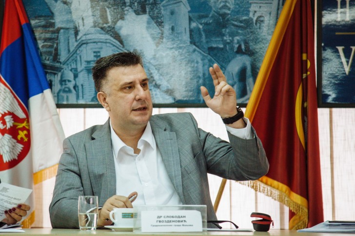 Slobodan Gvozdenović na sednici Gradskog veća