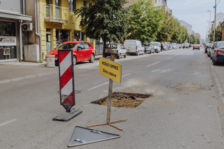 Oštećenje u Pantićevoj ulici ( četvrtak, 9.09.)