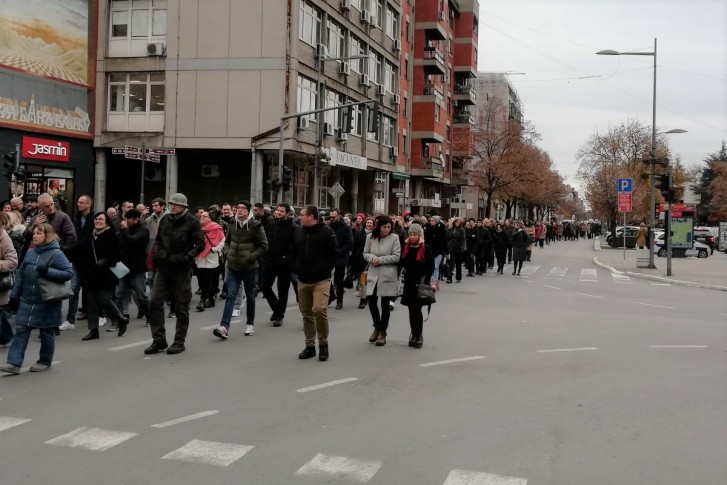 Protest prosvetara u Valjevu