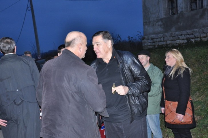 Milutin Mrkonjić u kampanji SPS