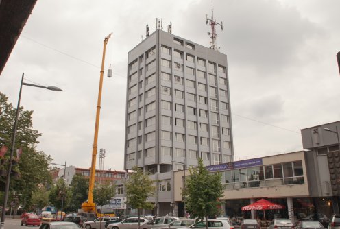 Dizalica kod Gradske kuće (foto: Đorđe Đoković)