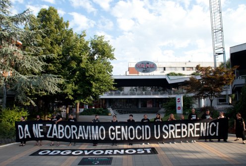 Protest na trgu (foto: Đorđe Đoković)