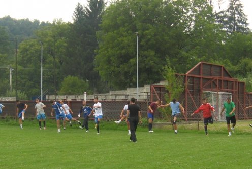 OFK Osečina na zagrevanju (foto: Dragan Savić)