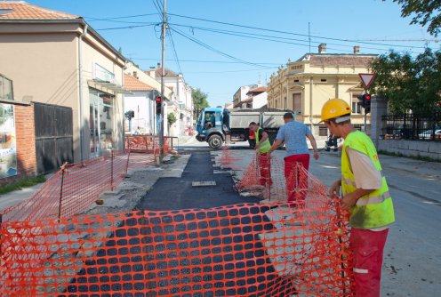 Privođenje radova kraju, ugao Vojvode Mišića i Dr Pantića (foto: Đorđe Đoković)