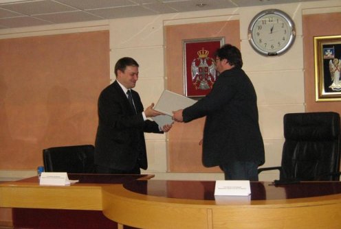 Žarko Kovač potpisnik sporazuma (foto: www.valjevo.rs)