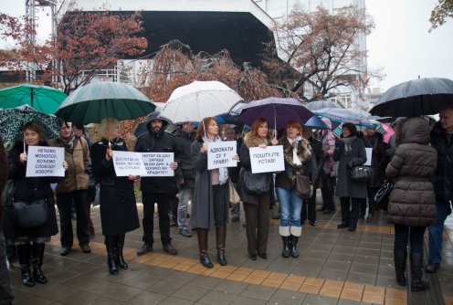 Protest advokata (foto: Đorđe Đoković)