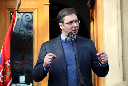 Aleksandar Vučić u Mionici (izbori 2014.) (foto: Đorđe Đoković)