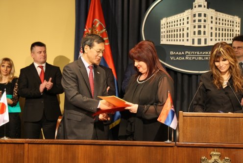 Masafumi Kuroki i dr Biljana Nikolić (foto: Glas Tamnave)