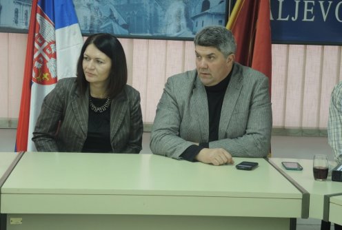 Slađana Stevanović i Dragan Jeremić (foto: Kolubarske.rs)