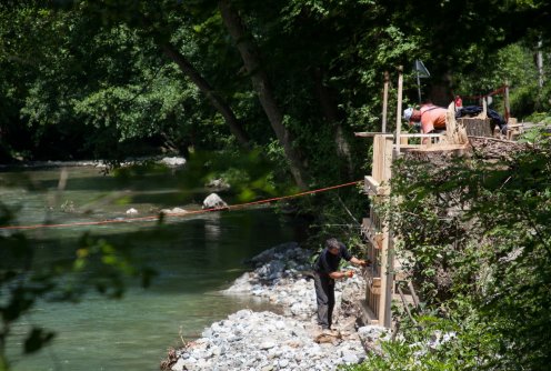 Gradnja novog mosta kod Penzionera (foto: Đorđe Đoković)