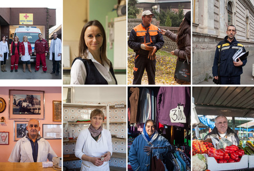 Ekipa Hitne pomoći, Radmila Gavrilović, Milan Krstić, Željko Petrović, Poslastičarnica Mefi, Snežana Milovanović Savić, Olga Jovanović i Ivko Pujić (foto: Đorđe Đoković)