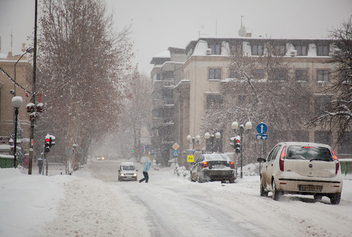 Sneg u Valjevu (foto: Đorđe Đoković)