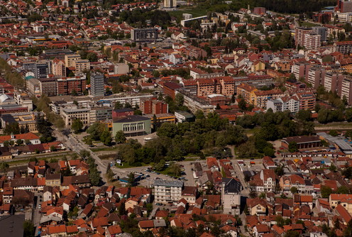 Valjevo iz vazduha (foto: Đorđe Đoković)