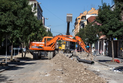 Radovi u Karađorđevoj (foto: Đorđe Đoković)