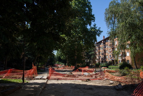 Radovi na toplovodu u Naselju 27. novembar (foto: Đorđe Đoković)