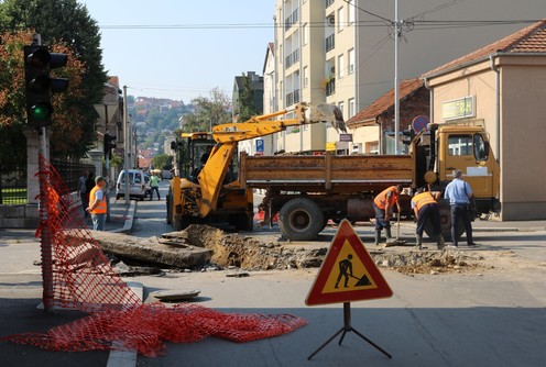 Radovi u Ulici vojvode Mišića (foto: Kolubarske.rs)