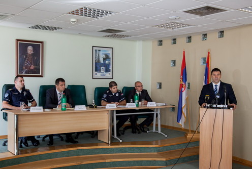 Konferencija ua novinare u PU Valjevo (foto: Đorđe Đoković)