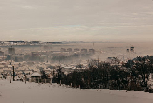 Valjevo u dimu, smogu... 12.01.2017. (foto: Đorđe Đoković)
