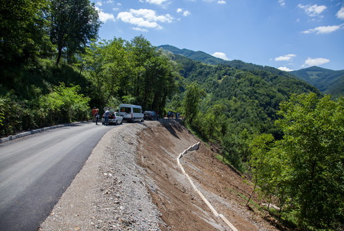 Klizište na putu Poćuta-Bebića Luka (foto: Đorđe Đoković)