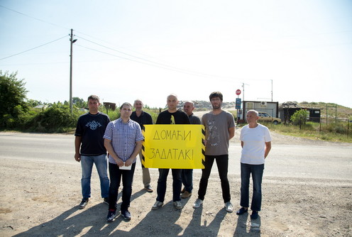 Aktivisti Lokalnog fronta (foto: Đorđe Đoković)