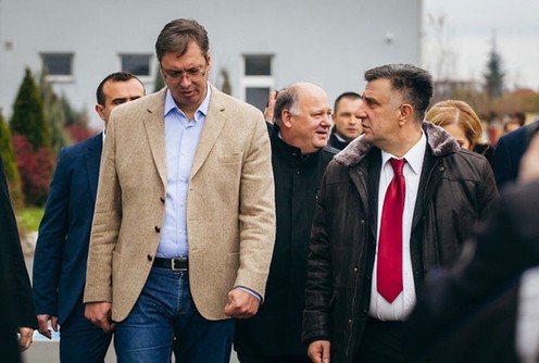 Aleksandar Vučić i Slobodan Gvozdenović (foto: Đorđe Đoković)