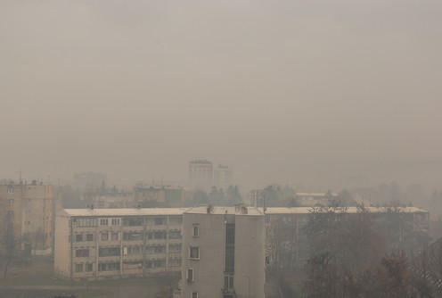 Valjevo u dimu (foto: Đorđe Đoković)