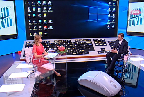Aleksandar Vučić u emisiji HIT TVIT (foto: skrinšot)