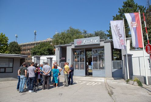 Konferencija za novinare sindikata Krušika (foto: Đorđe Đoković)