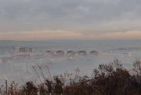 Valjevo u dimu (3.12. 2020.) (foto: Đorđe Đoković)