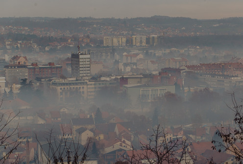 Jako zagađen vazduh u Valjevu (foto: Đorđe Đoković)