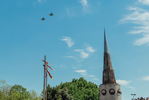 Prelet migova iznad Valjeva (foto: Đorđe Đoković)