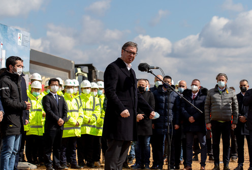 Aleksndar Vučić u Divcima (foto: Đorđe Đoković)