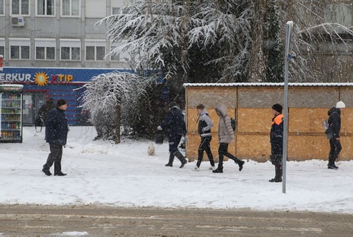 Sneg u Valjevu (foto: Đorđe Đoković)