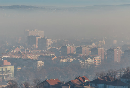 Zagađen vazduh u Valjevu (foto: Đorđe Đoković)