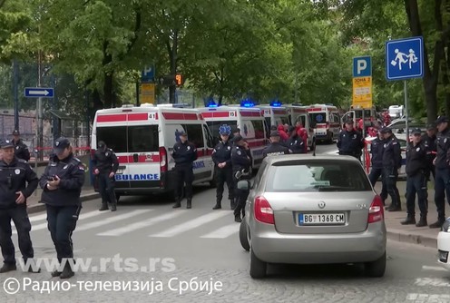 Tragedija u osnovnoj školi u Beogradu (foto: skrinšot)