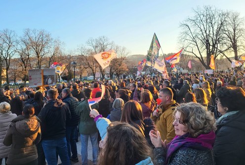 Svečani doček učesnicima marša (foto: Kolubarske.rs)