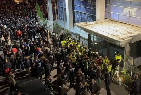 Blokada RTS (foto: skrinšot)