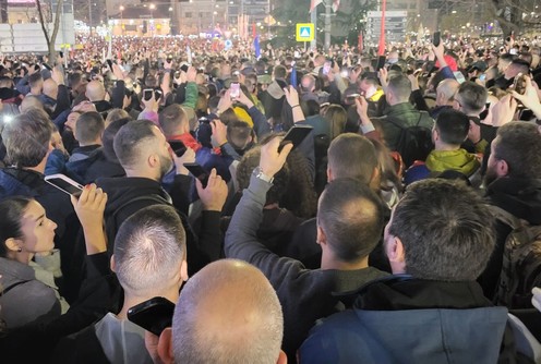 Protest u Beogradu, 15.03.2025. (foto: Kolubarske.rs)