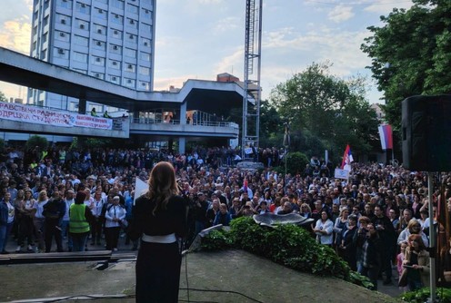 Protest Zdrava priča (foto: Kolubarske.rs)