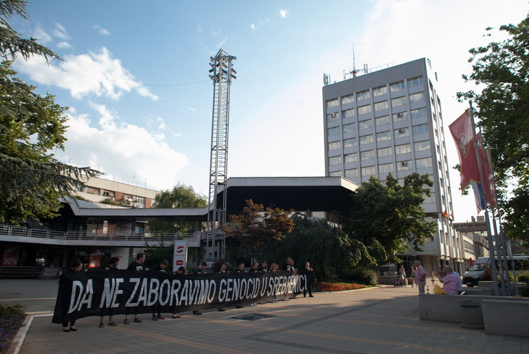 Protest na trgu (foto: Đorđe Đoković)