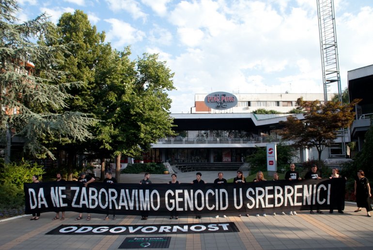 Protest na trgu (foto: Đorđe Đoković)