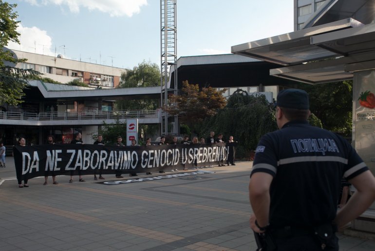 Protest na trgu (foto: Đorđe Đoković)