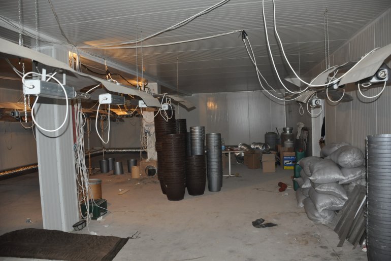 Laboratoriju za proizvodnju marihuane (foto: PU Valjevo)