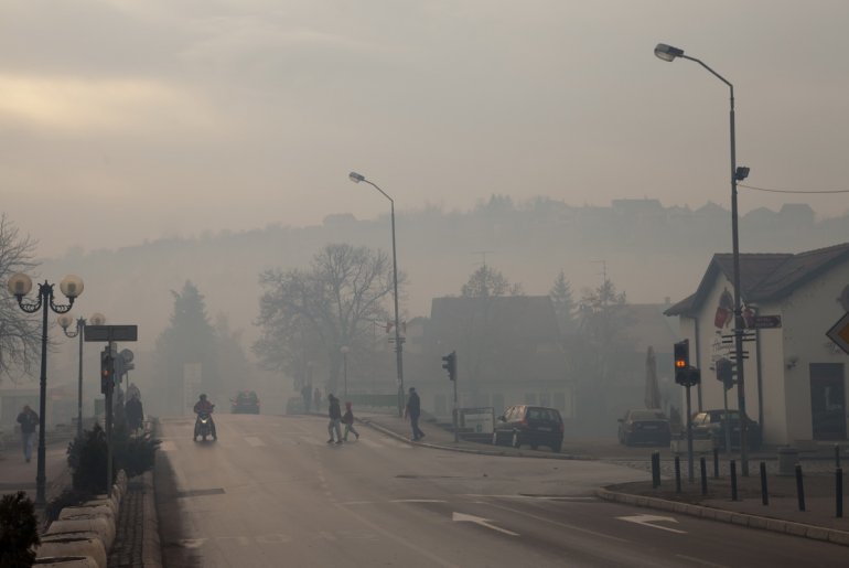 Smog u Valjevu (foto: Đorđe Đoković)